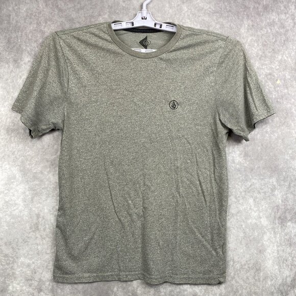 Volcom T-Shirt Mens Medium Gray Short Sleeve Logo Skater Casual Outdoors - Picture 1 of 11